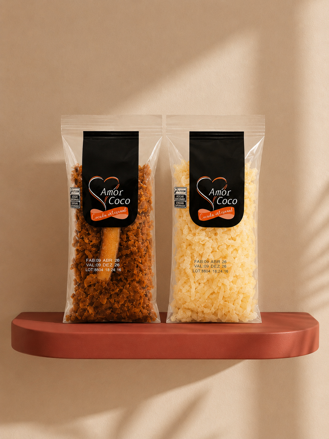Handgemachte Kokosmakrone Amor Côco