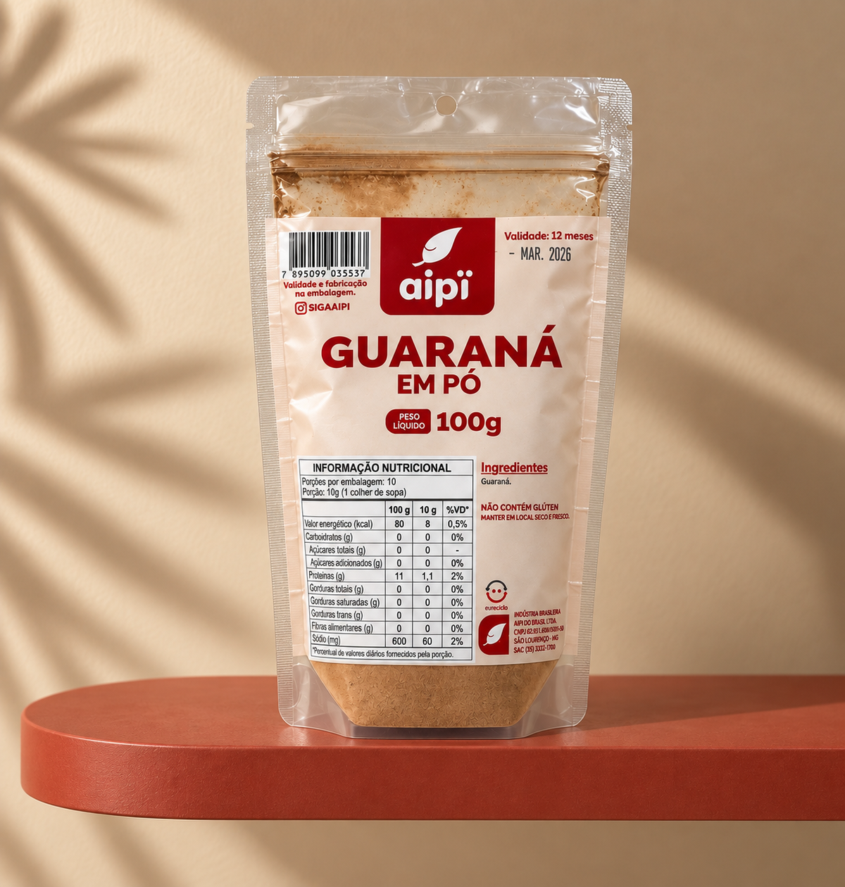 Pó de guaraná 100g
